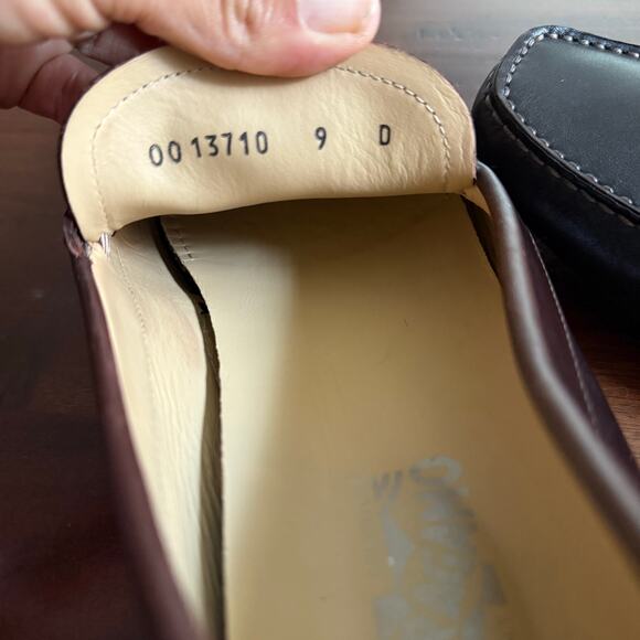Salvatore Ferragamo Parigi Gancini Bit Driving Moc Shoe loafer brown leather 9 - Picture 14 of 14